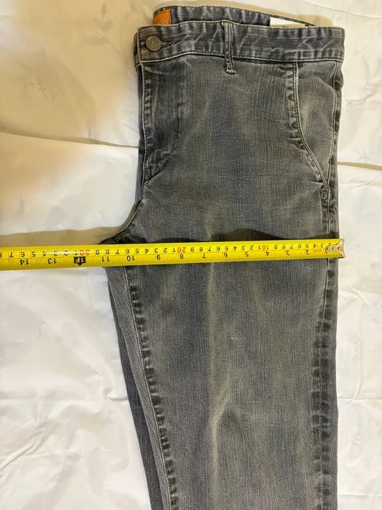 Hugo Boss BOSS Gray Denim Jeans Men’s 36x36 Slim Straight Washed Designer Pants - Picture 7 of 13